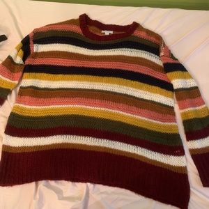 Oversized striped sweater